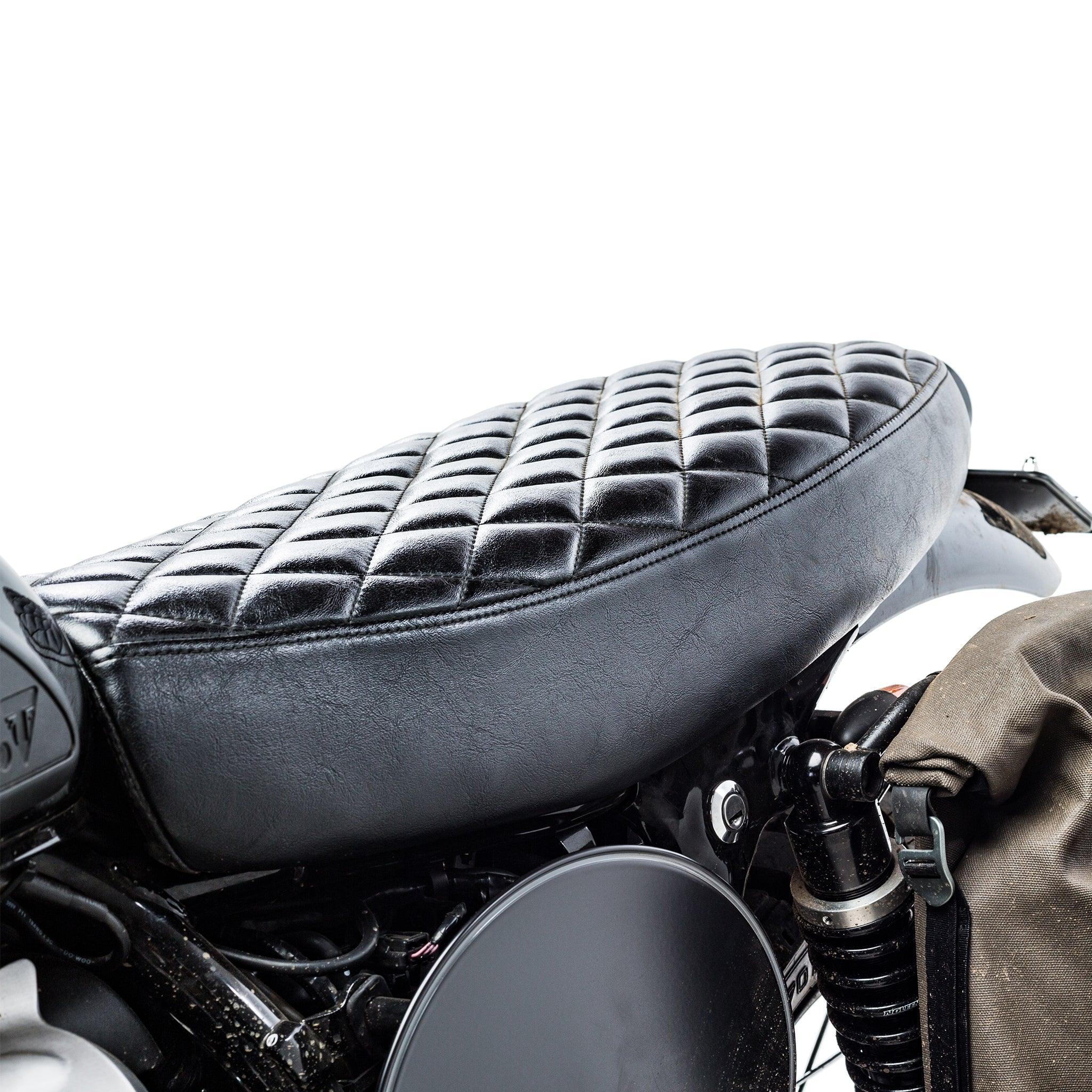 Slammer Diamond Stich Gel Seat for Triumph Motorcycles - British Customs