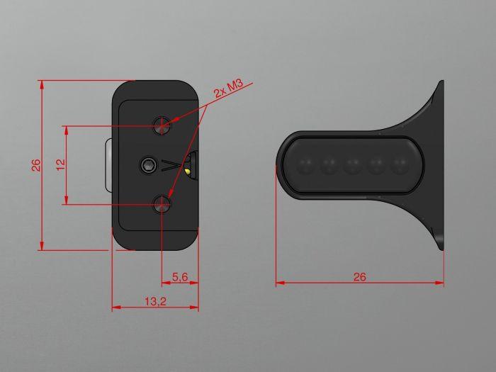 Wunderkind Customs 47mm Fork Leg Covers with LED Mini Blinkers for Triumph Bobber - British Customs