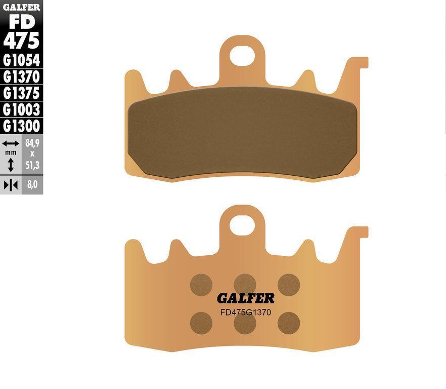 GalferUSA Front Brake Pads (HH Sintered Compound) for Ducati Scrambler